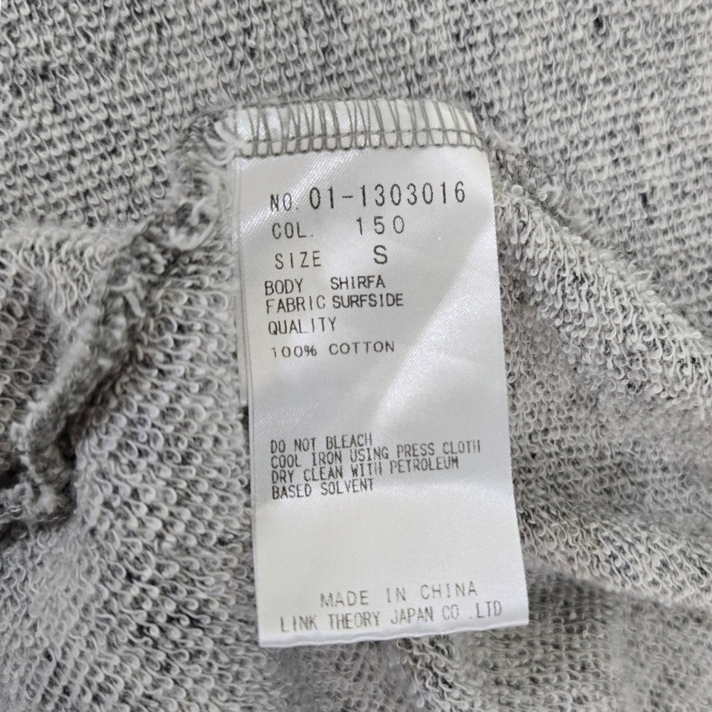 Theory Womens S Gray Shirfa Surfside Cotton Open Front Hooded Cardigan Sweater - Picture 6 of 10